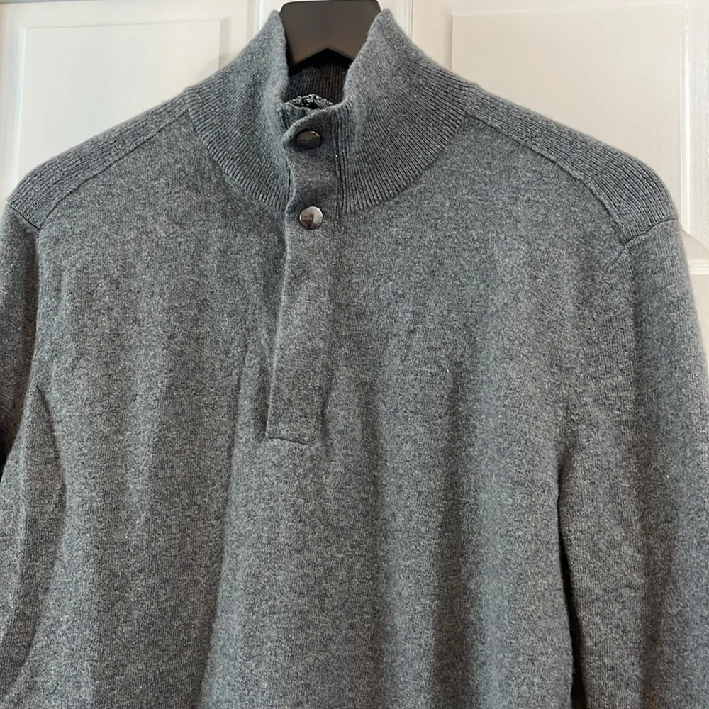 Banana Republic Italian Yarn Mock Neck Merino Wool Sweater - Size Large